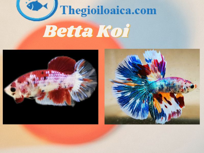 Betta Koi loài có có màu sắc rực rỡ tương tự cá Koi Nhật Bản